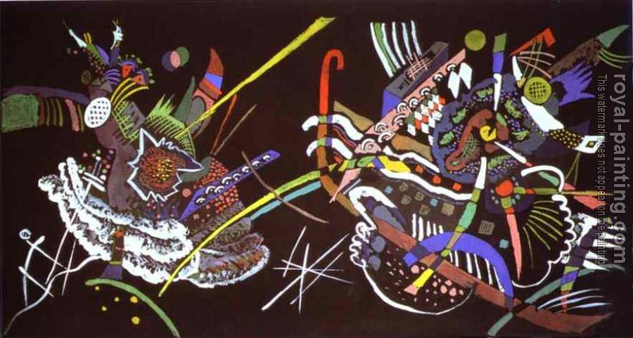 Wassily Kandinsky : Draft for Mural In The Unjuried Art Show, Wall B